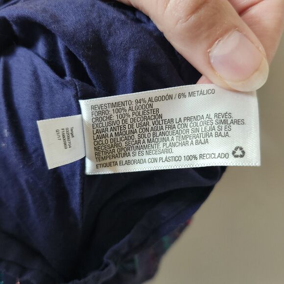 Cat & Jack Girls Dress 7/8 Multicolor Striped Maxi Halter Back Lace Panel Boho - Picture 6 of 8